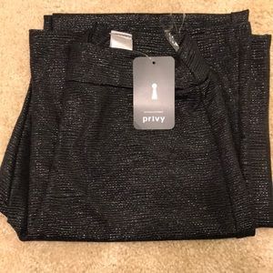 Forever 21 Black Metallic Pants